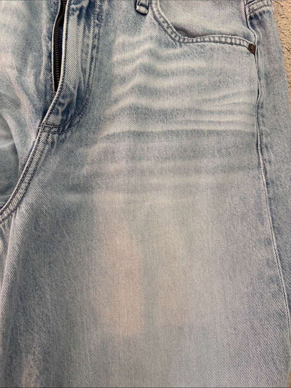 rag & bone Light Blue Wide-Leg Jeans - Picture 7 of 8